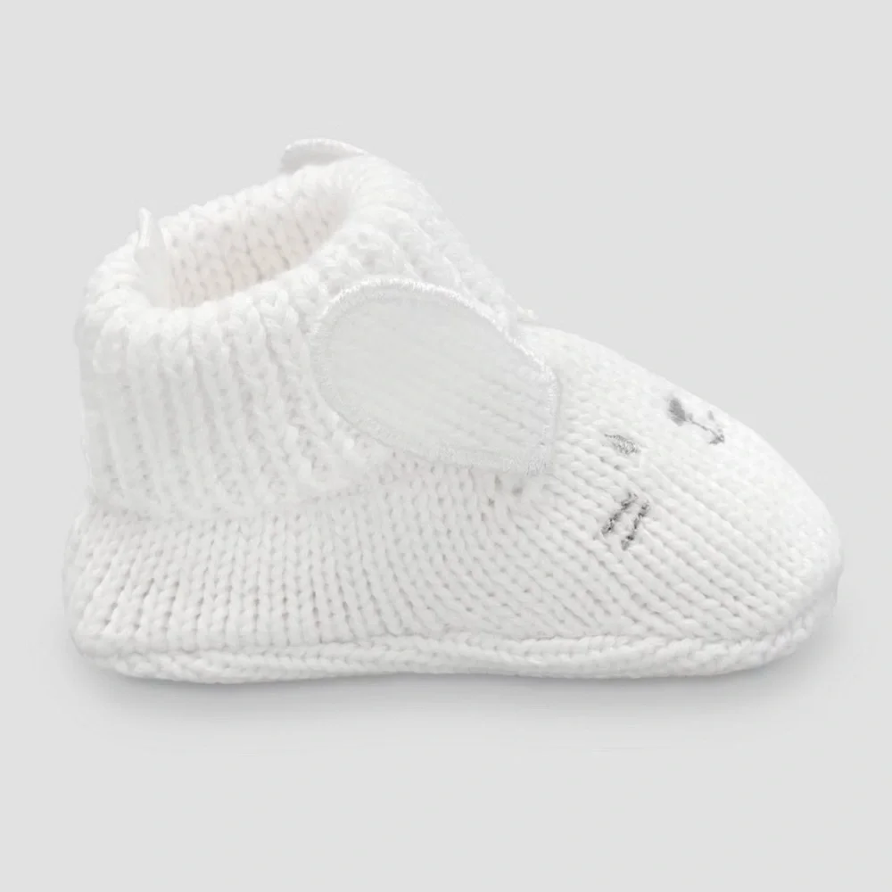 Carter's nwt Just One You Baby Bunny Slippers - White 0-12M newborn